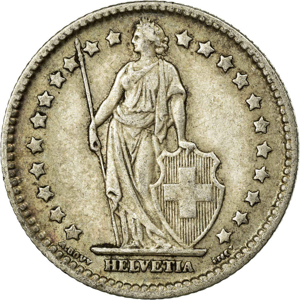 Münze, Schweiz, Franc, 1907, Bern, S+, Silber, KM:24