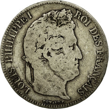 Münze, Frankreich, Louis-Philippe, 5 Francs, 1839, Rouen, S, Silber, KM:749.2