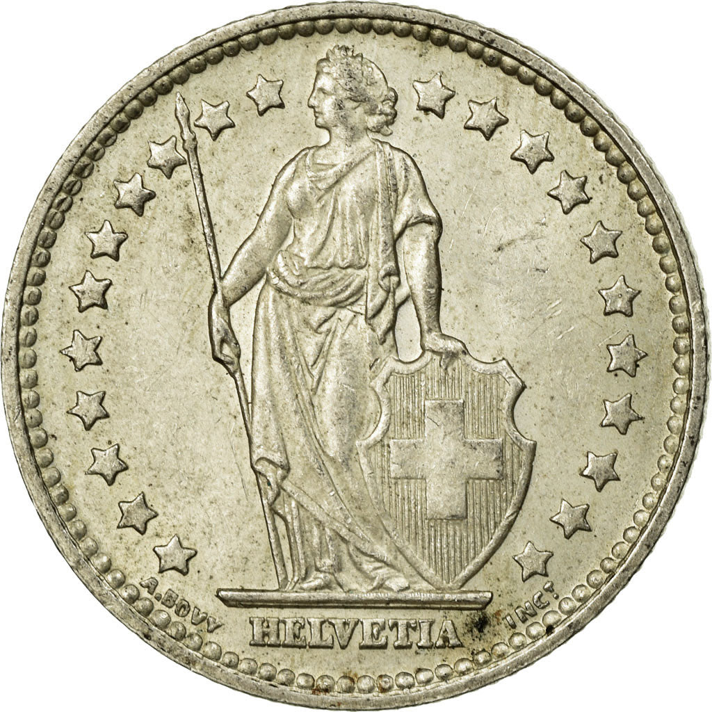 Münze, Schweiz, Franc, 1958, Bern, SS, Silber, KM:24