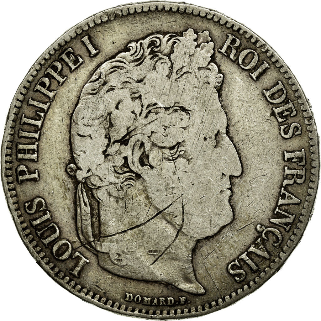 Coin, France, Louis-Philippe, 5 Francs, 1834, Limoges, VF(20-25), Silver
