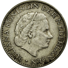 Coin, Netherlands, Juliana, Gulden, 1958, EF(40-45), Silver, KM:184