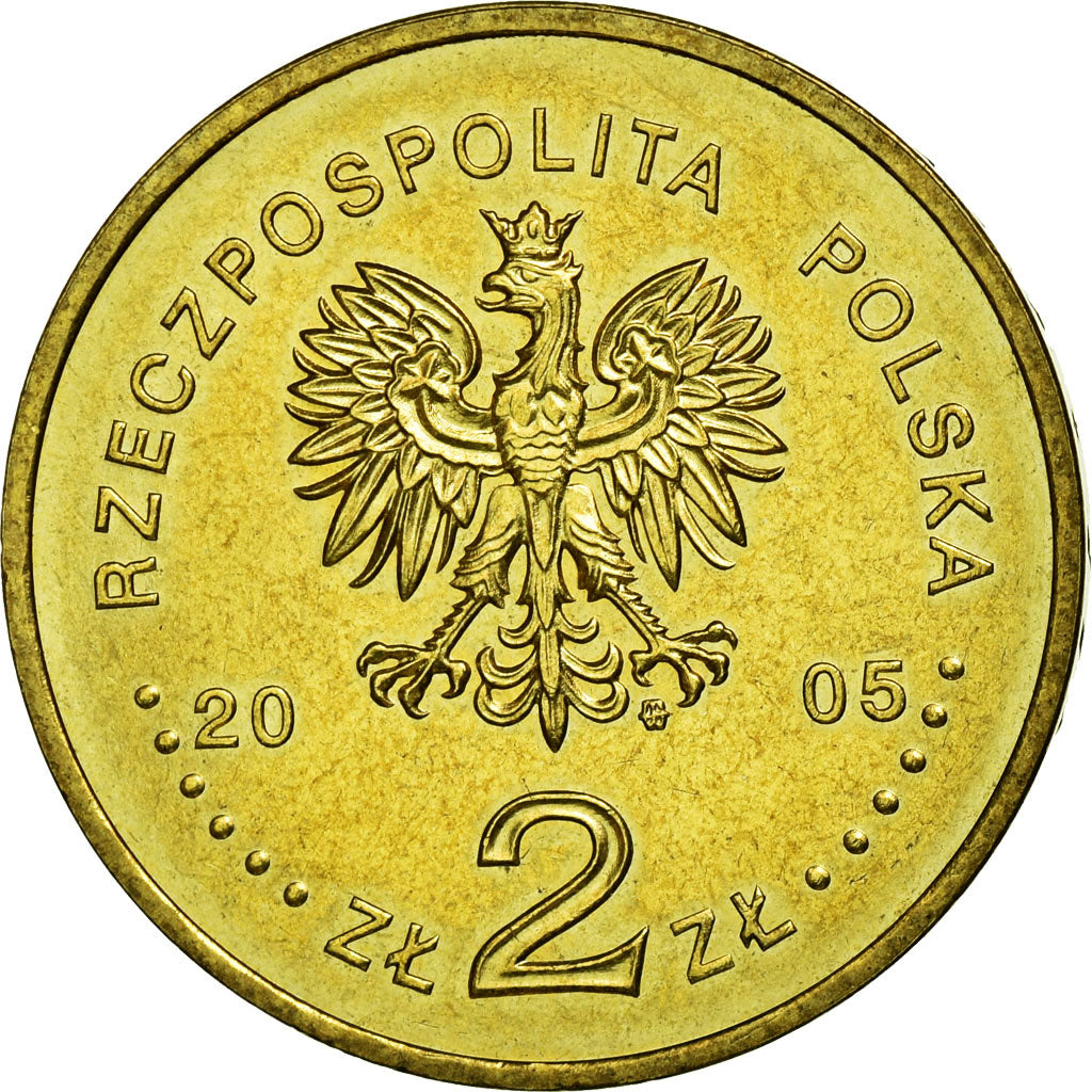 Moneta, Polonia, 60th Anniversary of WWII, 2 Zlote, 2005, Warsaw, BB, Ottone