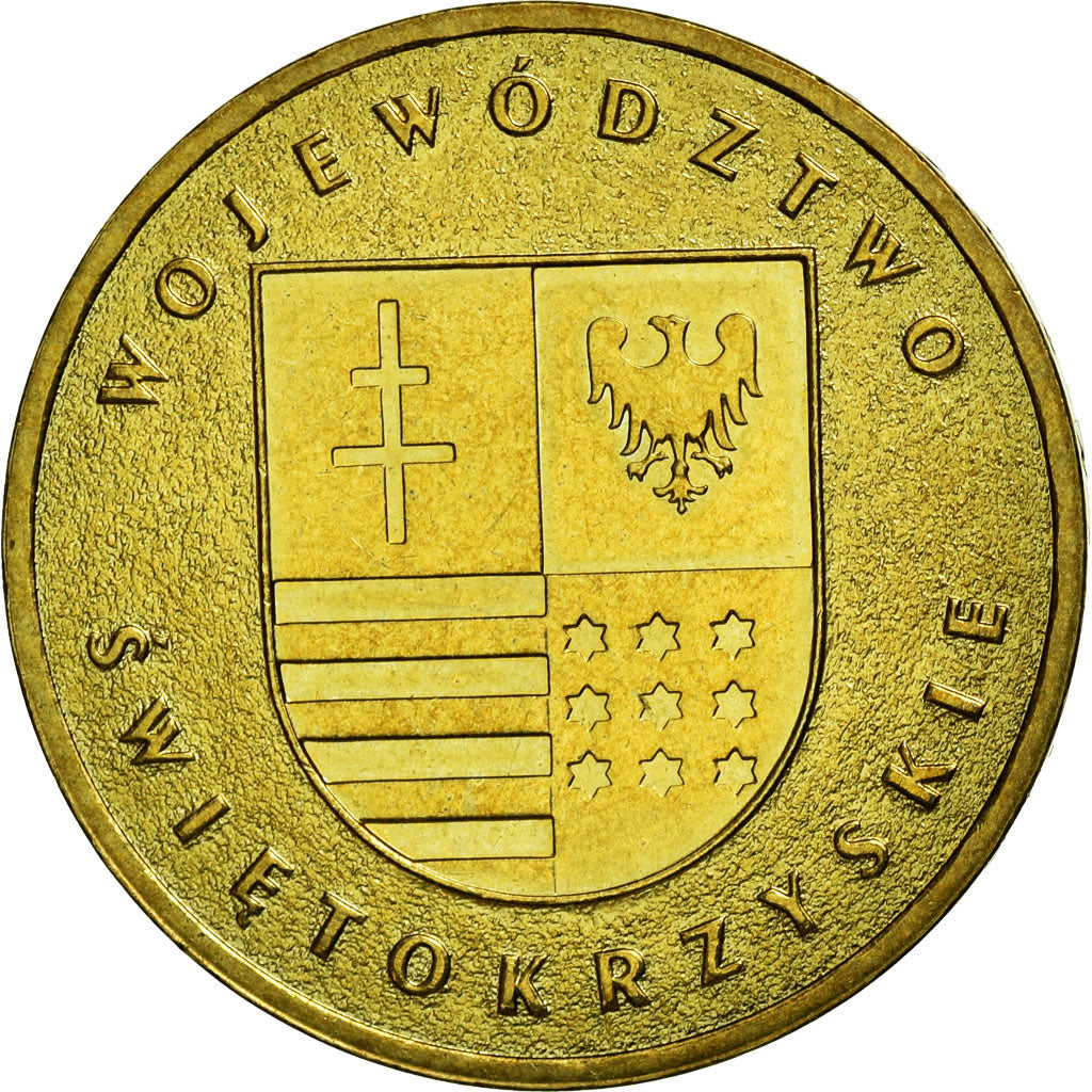 Moneda, Polonia, WOJEWOZTWO SWIETOKRZYSKIE, 2 Zlote, 2005, Warsaw, MBC, Latón