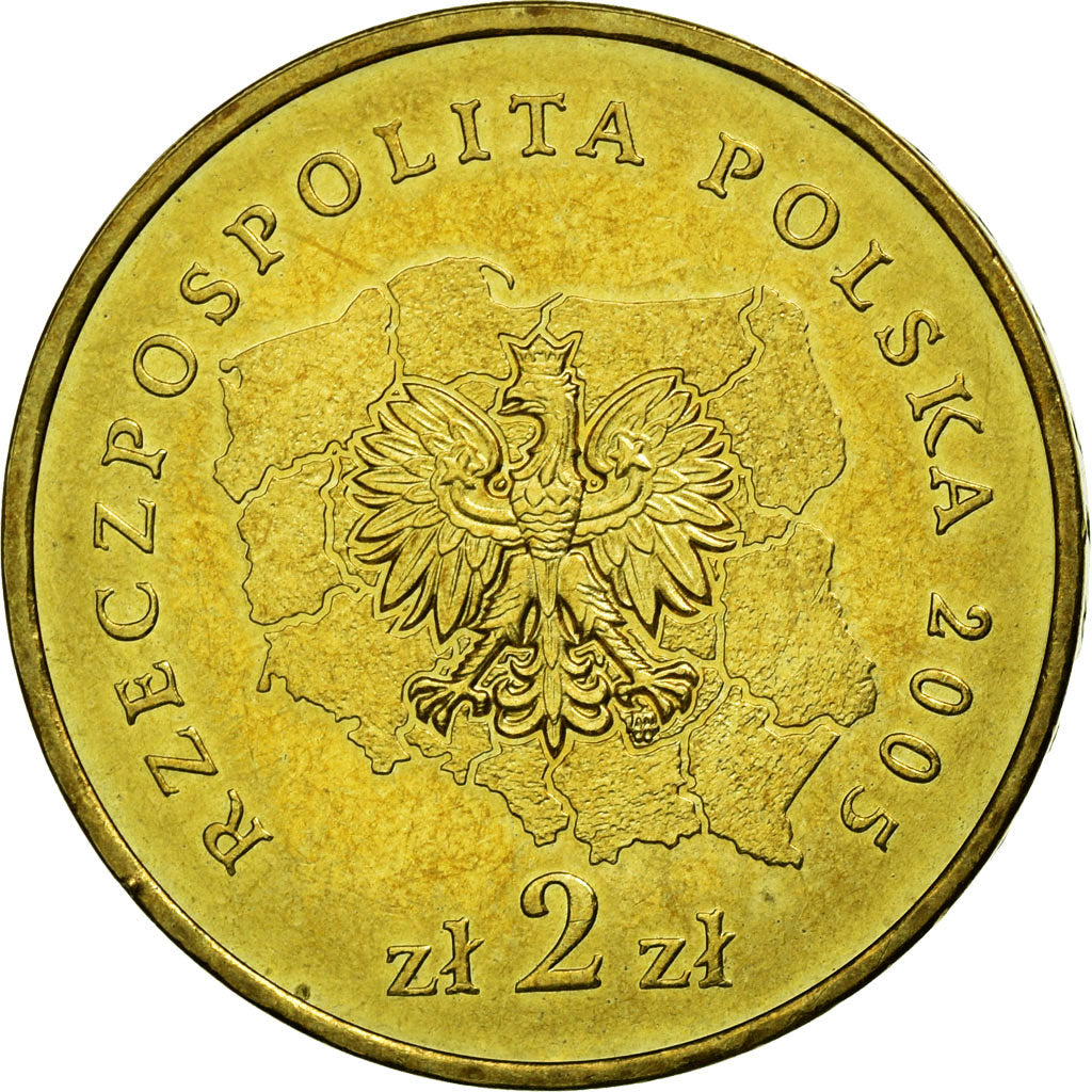 Moneda, Polonia, WOJEWOZTWO SWIETOKRZYSKIE, 2 Zlote, 2005, Warsaw, MBC, Latón