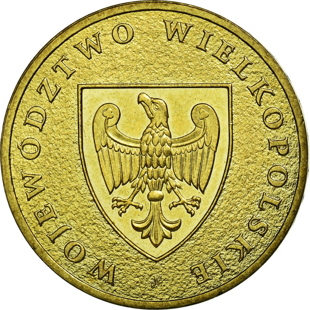 Moneda, Polonia, Wielkopolskie, 2 Zlote, 2005, Warsaw, MBC, Latón, KM:562