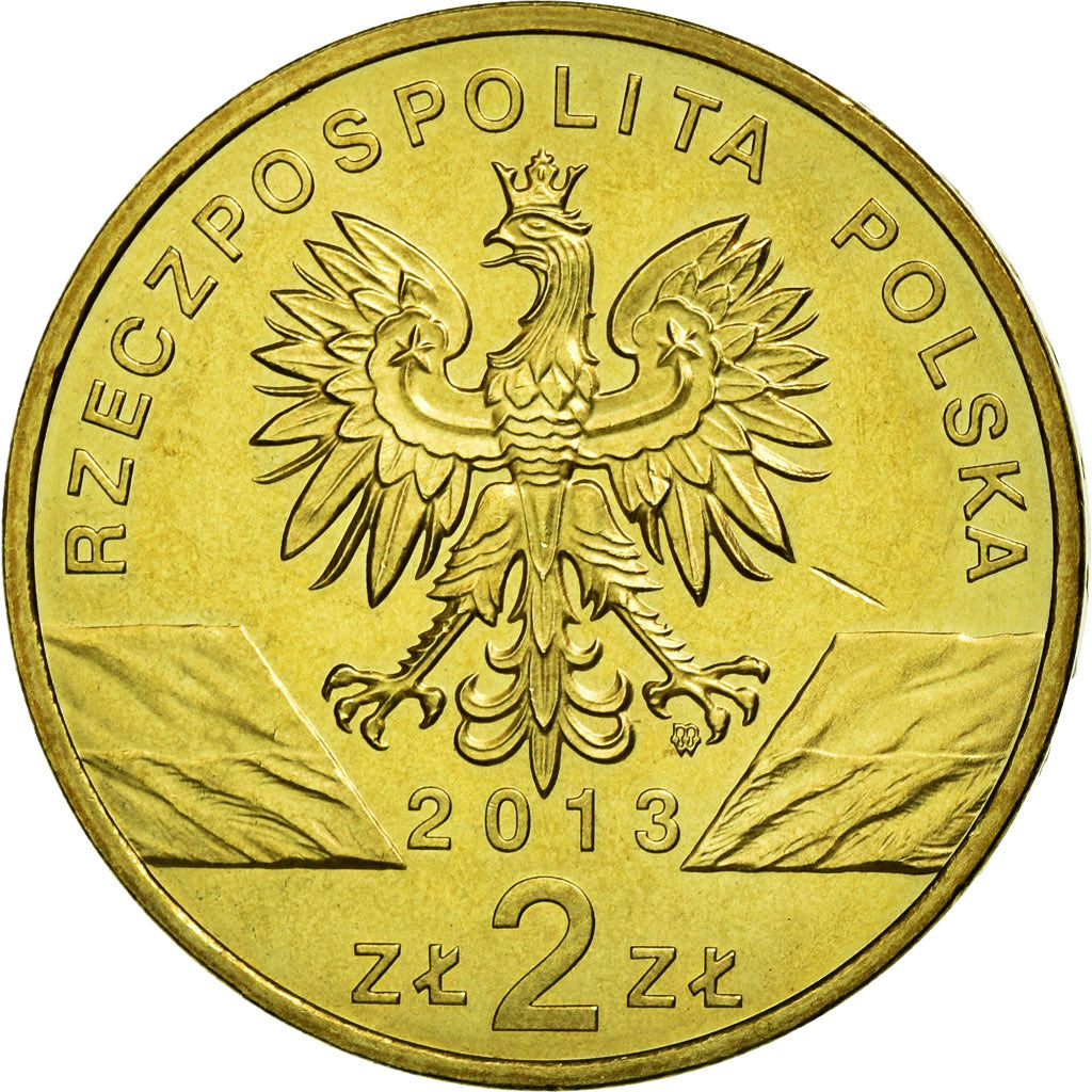 Moneda, Polonia, 2 Zlotych, 2013, Warsaw, MBC+, Cobre - aluminio - níquel