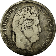 Coin, France, Louis-Philippe, 5 Francs, 1833, Lille, VF(20-25), Silver