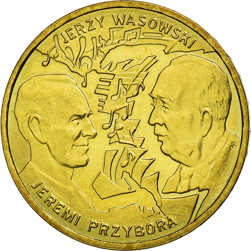 Coin, Poland, Jeremi Przybora and Jerzy Wasowski, 2 Zlote, 2011, Warsaw
