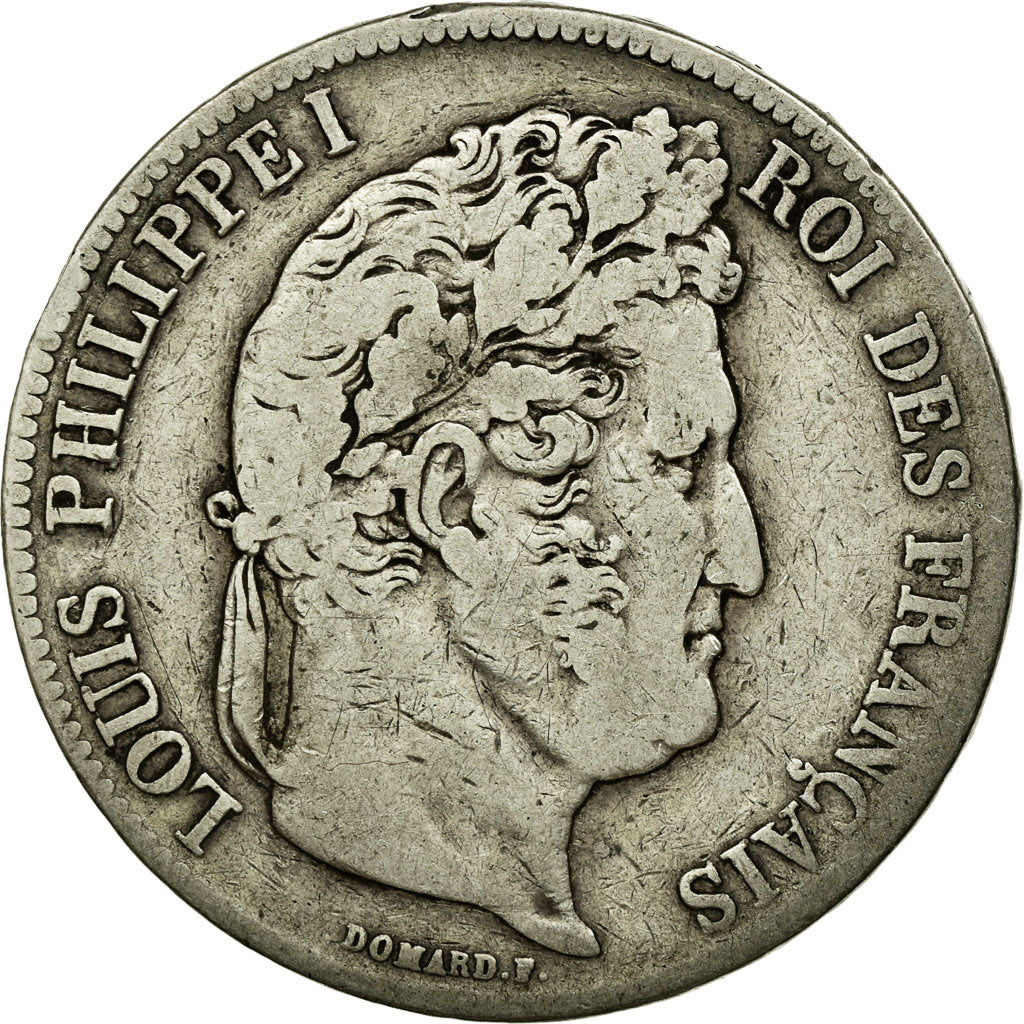 Monnaie, France, Louis-Philippe, 5 Francs, 1835, Strasbourg, TB+, Argent