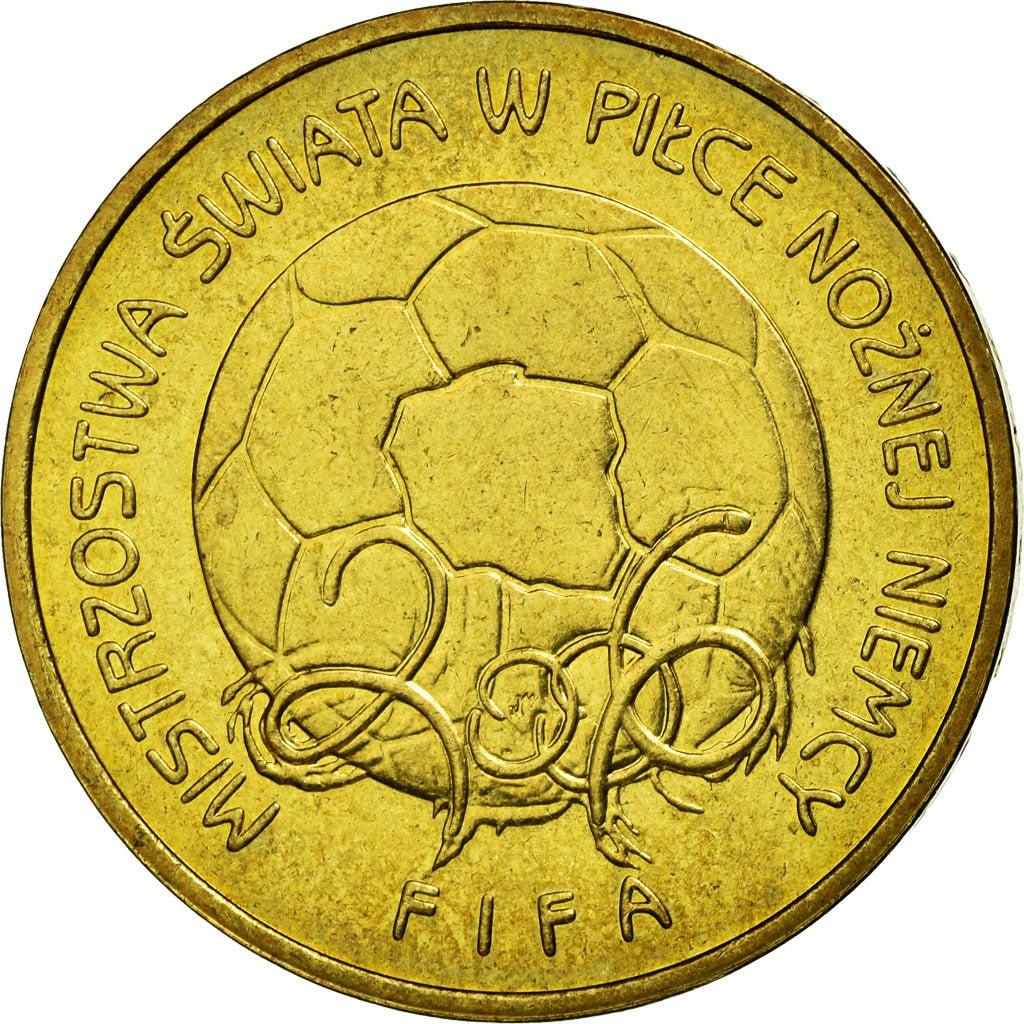 Moneda, Polonia, MISTRZOSTWA SWIATA W PItCE NOZNEJ NIEMCY - FIFA, 2 Zlote, 2006