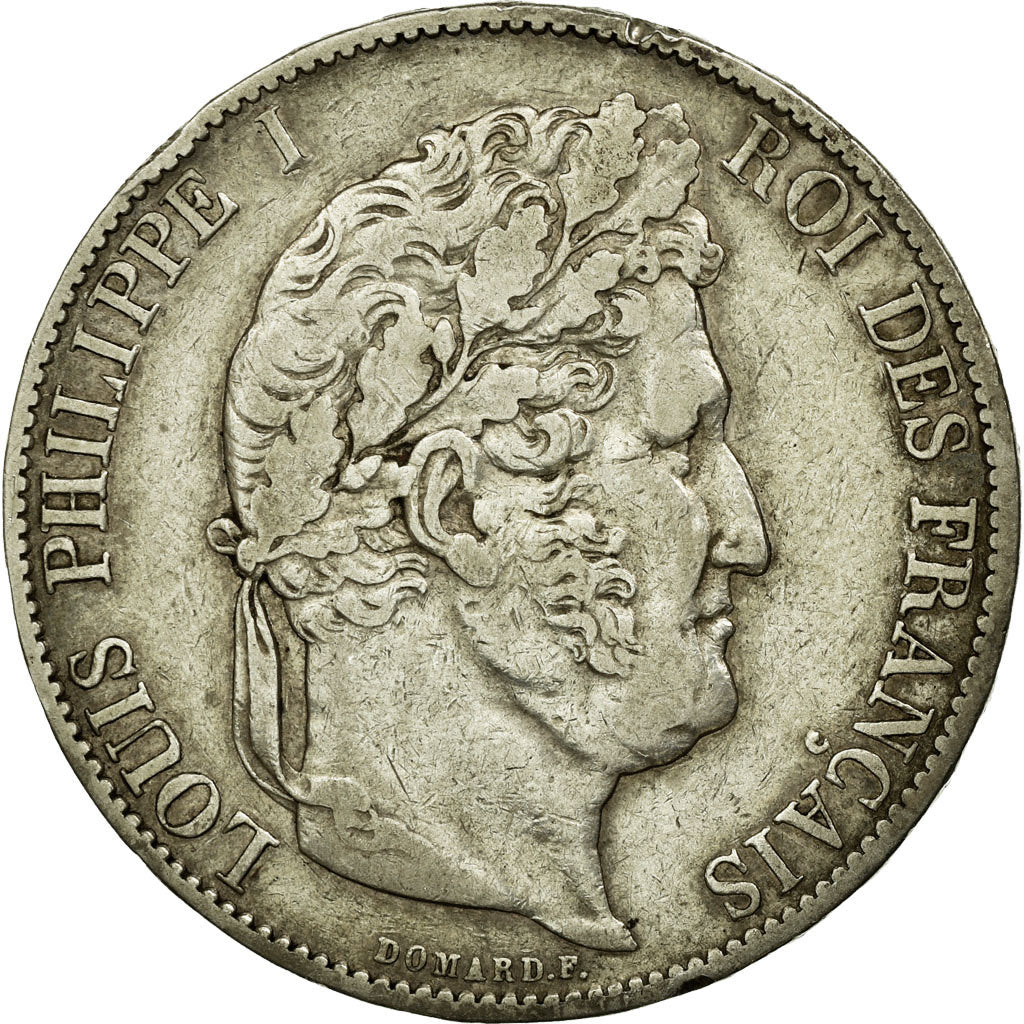 Coin, France, Louis-Philippe, 5 Francs, 1846, Paris, AU(50-53), Silver