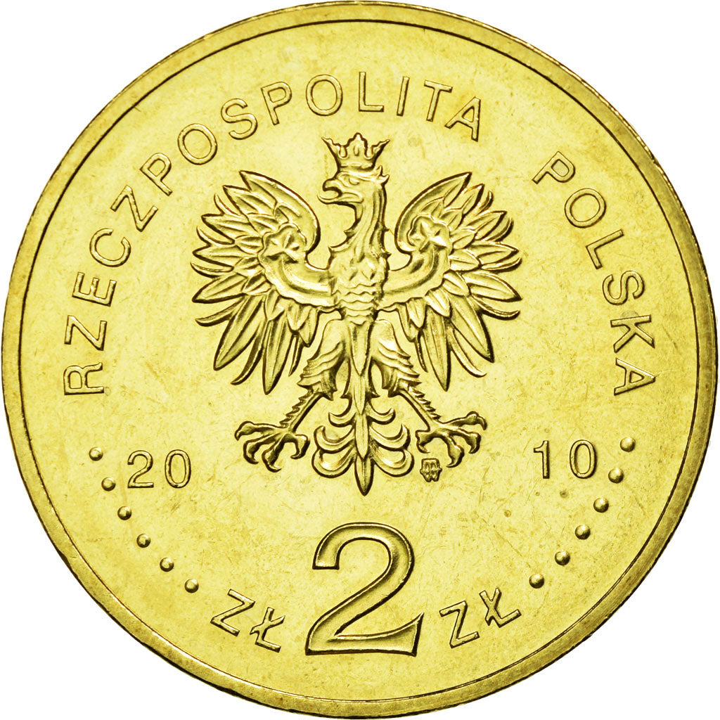 Moneda, Polonia, Battle of Warsaw, 2 Zlote, 2010, Warsaw, MBC, Latón, KM:735