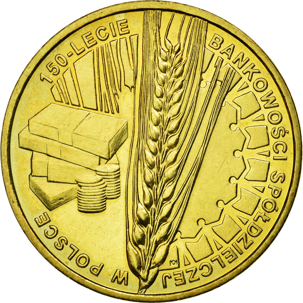 Coin, Poland, Cooperative banking in Poland, 150th Anniversary, 2 Zlote, 2012