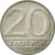 Moneda, Polonia, 20 Zlotych, 1989, Warsaw, MBC, Cobre - níquel, KM:153.2