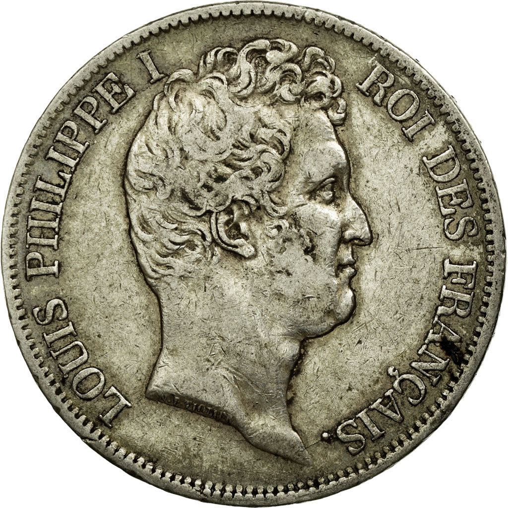 Münze, Frankreich, Louis-Philippe, 5 Francs, 1831, Rouen, SS, Silber, KM:735.2