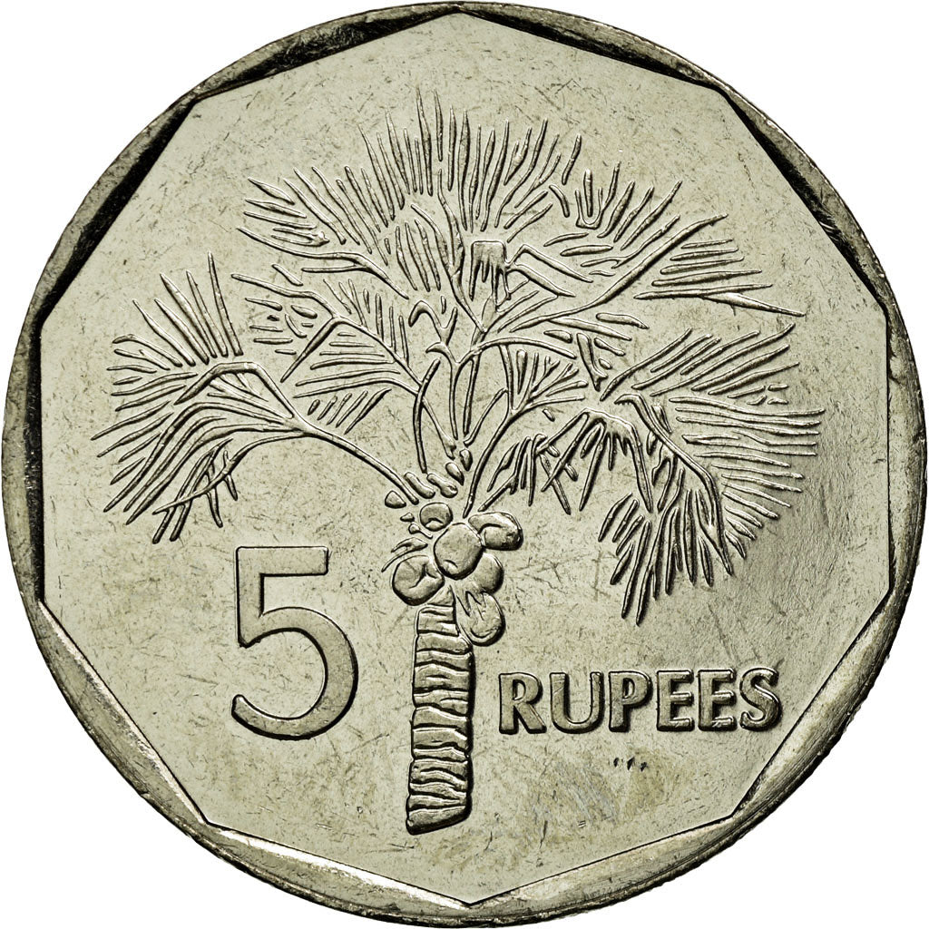 Münze, Seychelles, 5 Rupees, 2000, British Royal Mint, UNZ, Copper-nickel