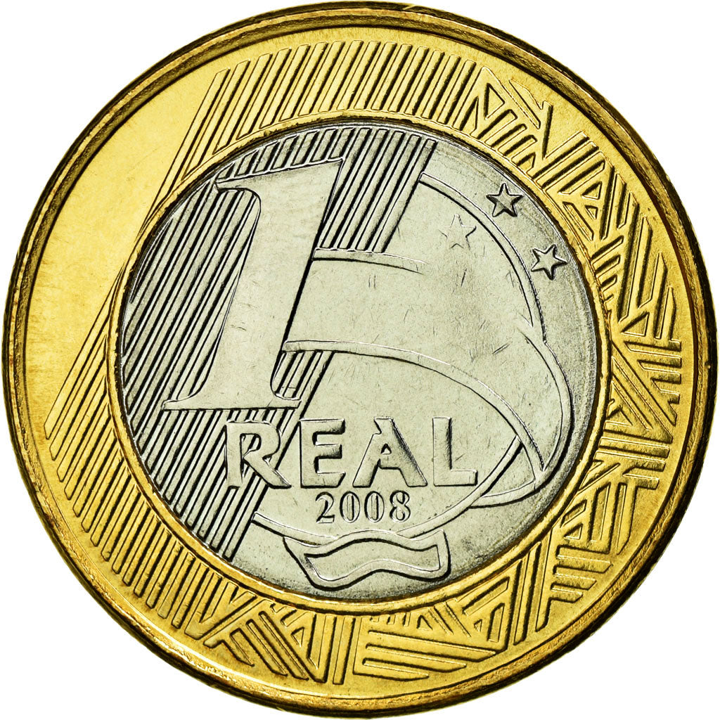 Monnaie, Brésil, Real, 2008, Rio de Janeiro, SPL, Bi-Metallic, KM:652a