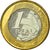 Moneda, Brasil, Real, 2008, Rio de Janeiro, SC, Bimetálico, KM:652a