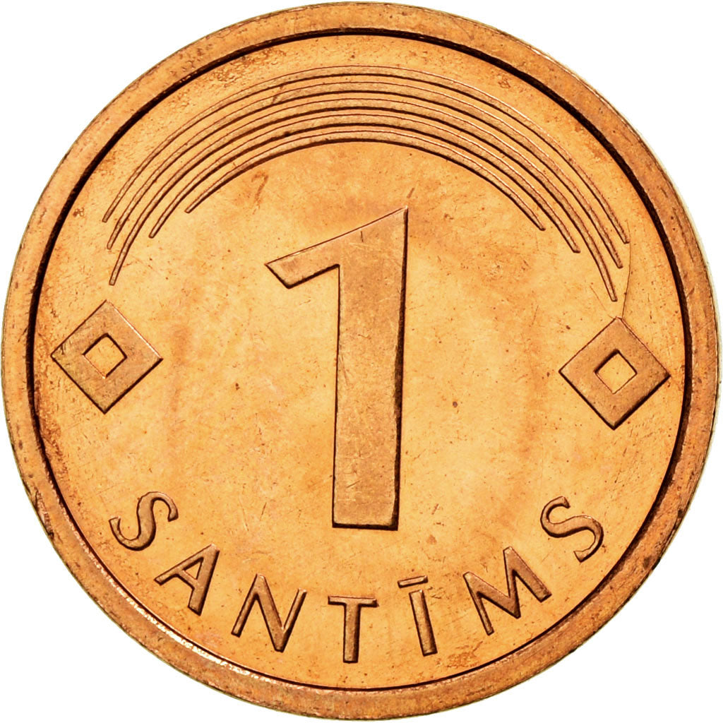 Coin, Latvia, Santims, 2005, AU(55-58), Copper Clad Steel, KM:15