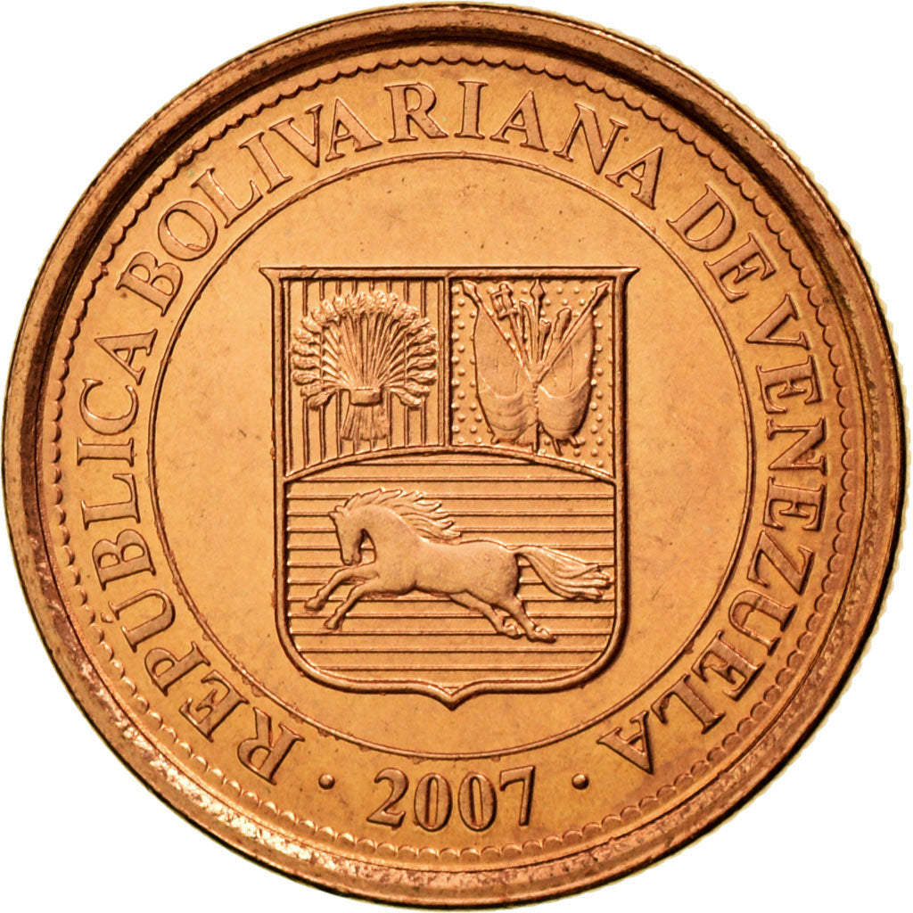 Monnaie, Venezuela, Centimo, 2007, Maracay, SPL, Copper Plated Steel, KM:87