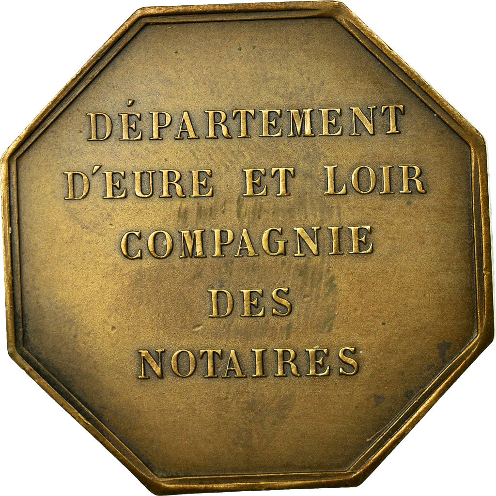 France, Jeton, Notary, 1836, SUP, Bronze, Lerouge:467a