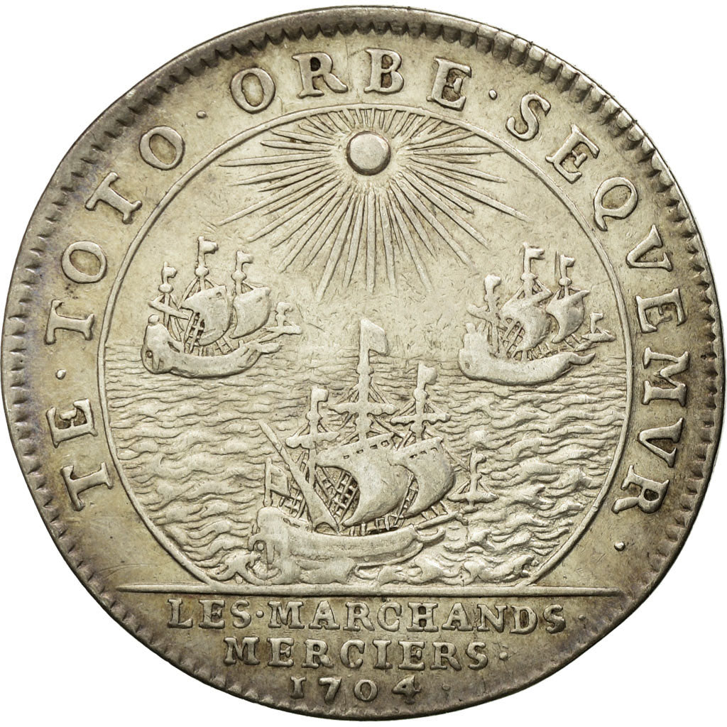 France, Jeton, Royal, 1704, TTB, Argent, Feuardent:4861