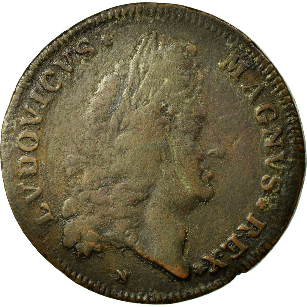 Francja, Token, Królewskie, VF(30-35), Miedź