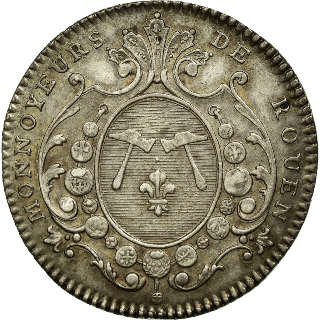 France, Token, Royal, AU(50-53), Silver, Feuardent:6286