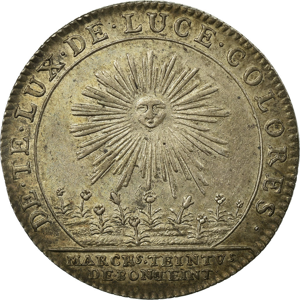 France, Token, Louis XV, Marchands Teinturiers, AU(55-58), Silver