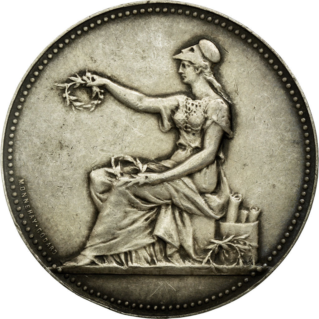France, Token, Trades, 1893, AU(50-53), Silver