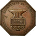 France, Token, Industry, 1830, Rogat, AU(55-58), Copper