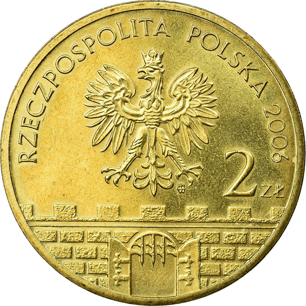 Münze, Polen, Nowy Sacz church, 2 Zlote, 2006, Warsaw, SS, Messing, KM:573