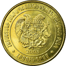 Monnaie, Armenia, 50 Dram, 2003, SUP, Brass plated steel, KM:94