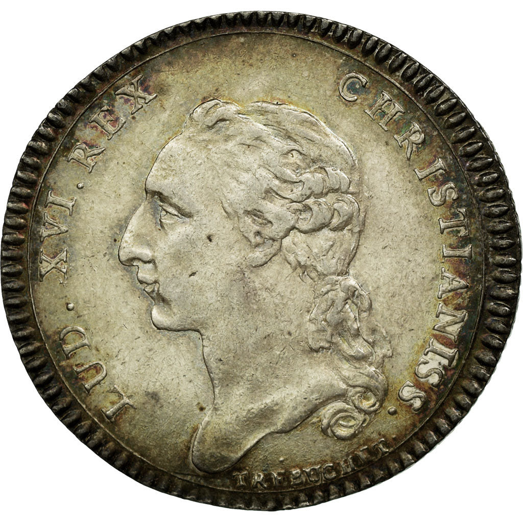 France, Token, Justice, AU(50-53), Silver, Feuardent:3228