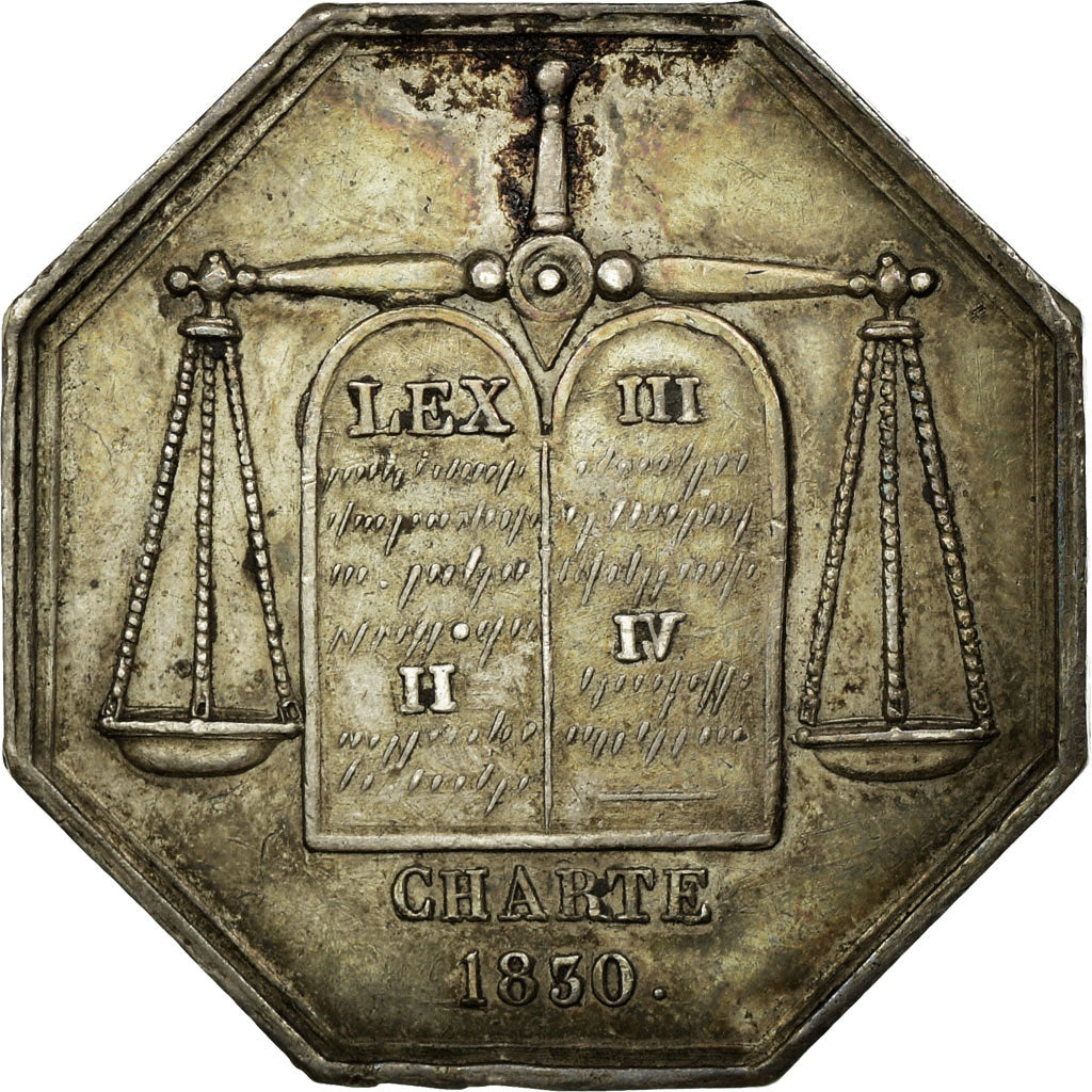 France, Token, Justice, AU(50-53), Silver