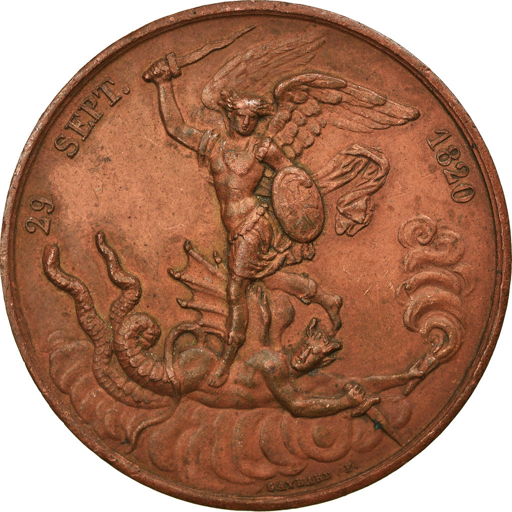 France, Médaille, Naissance du Comte de Chambord, History, 1820, Gayrard, TTB+