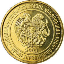 Coin, Armenia, 200 Dram, 2003, MS(63), Brass, KM:96