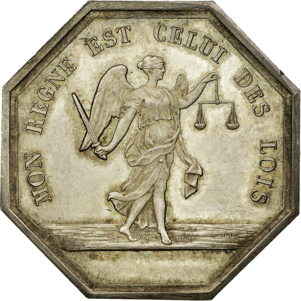 France, Token, Justice, 1832, AU(55-58), Silver