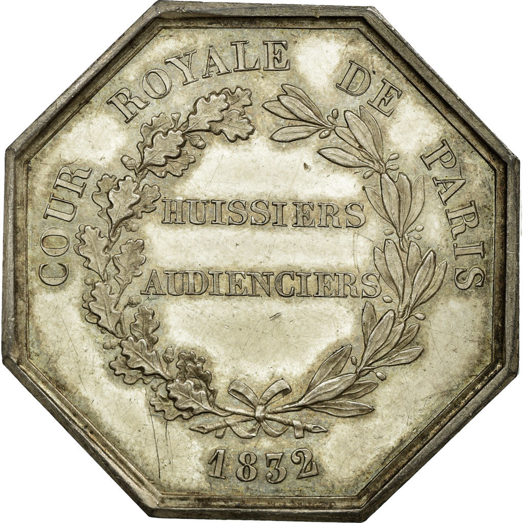 France, Token, Justice, 1832, AU(55-58), Silver