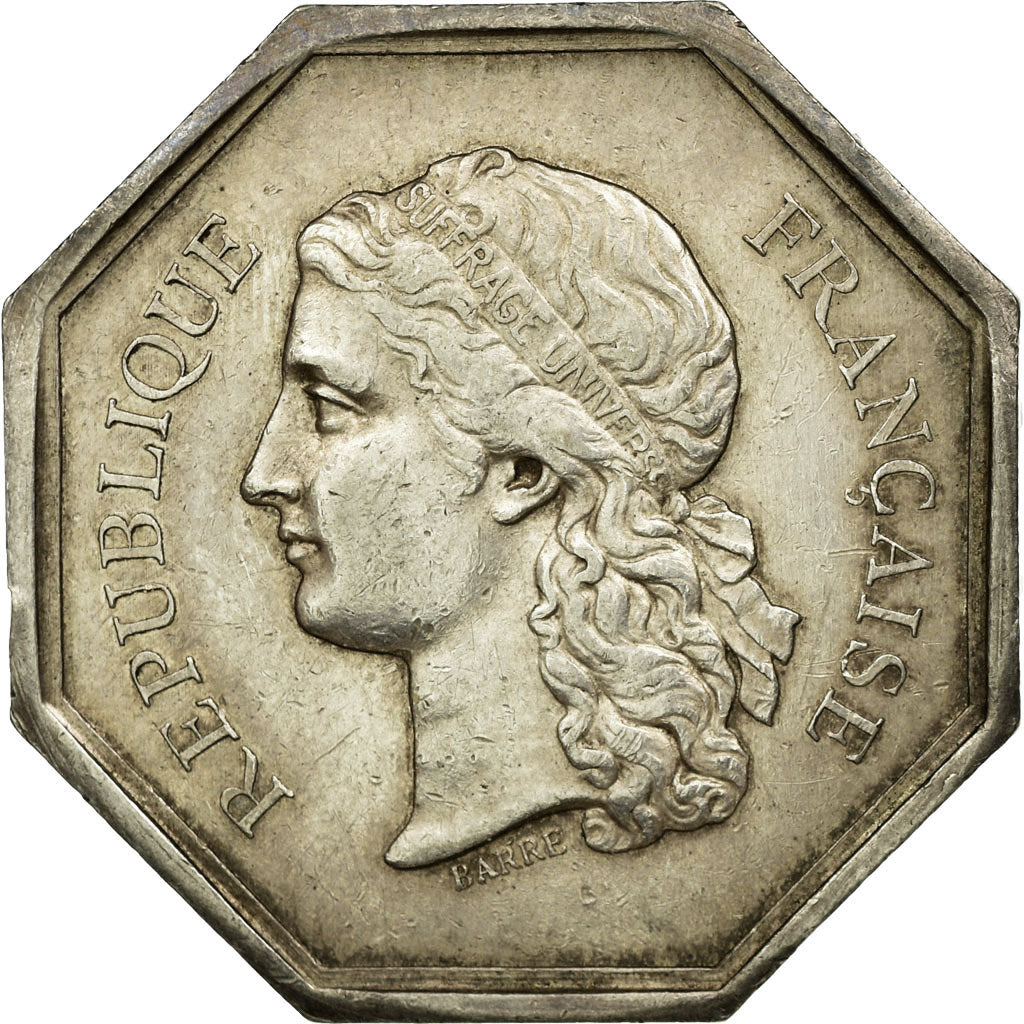France, Token, Justice, Barre, AU(55-58), Silver