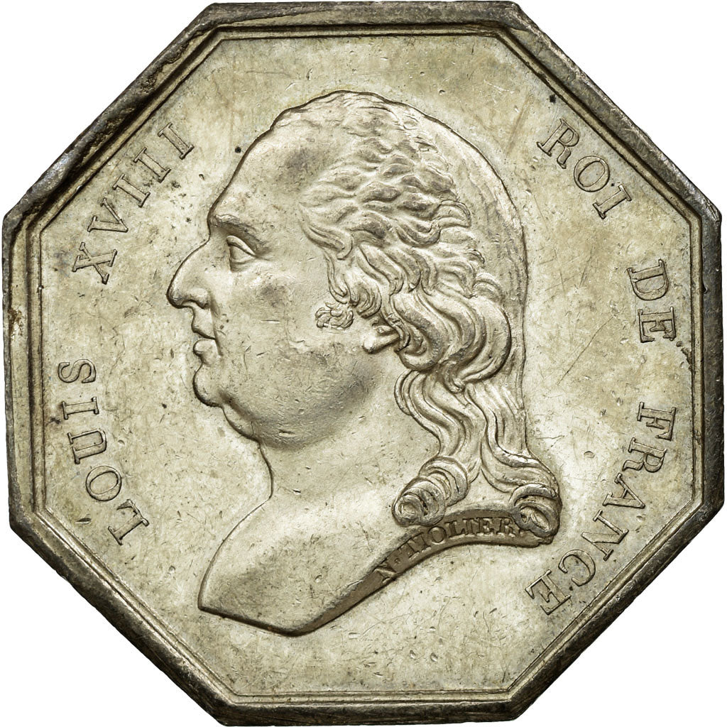France, Token, Justice, Tiolier, AU(55-58), Silver