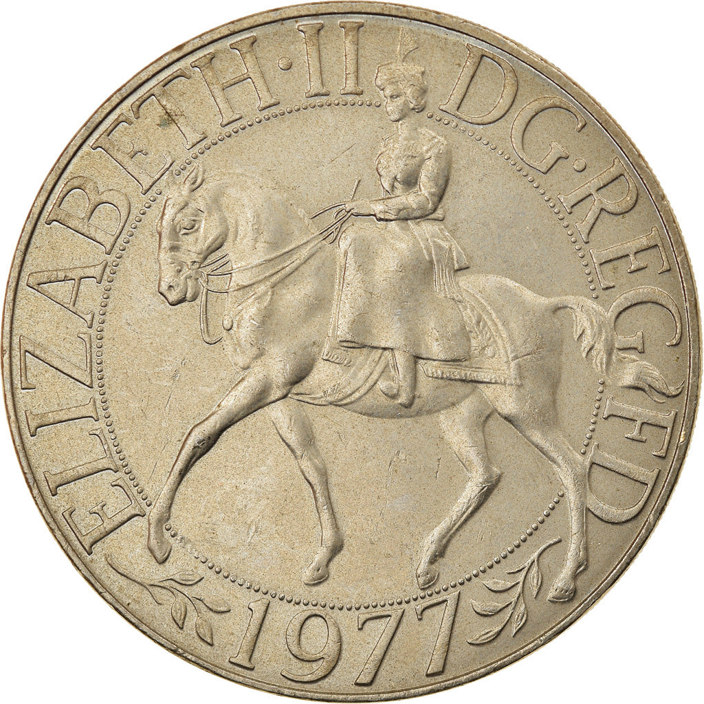Coin, Great Britain, Elizabeth II, 25 New Pence, 1977, EF(40-45), Copper-nickel