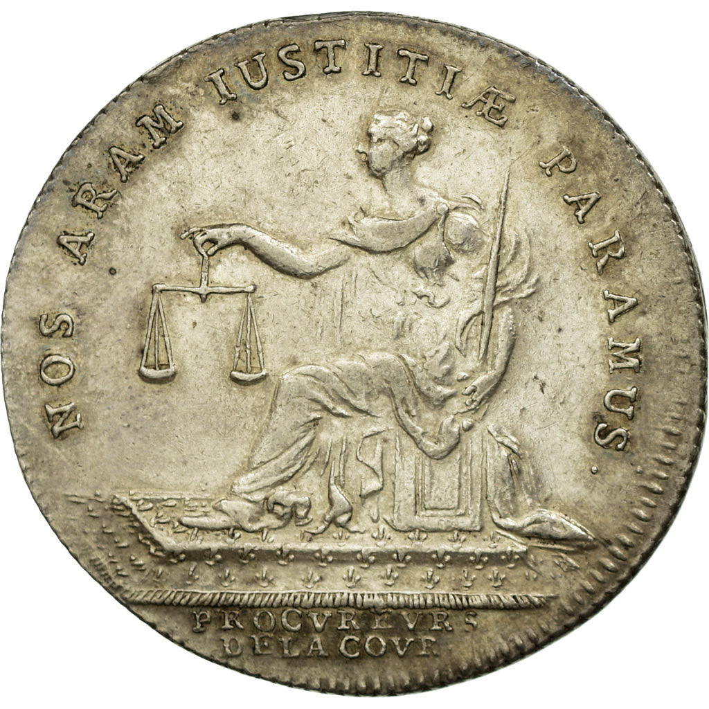 France, Token, Justice, AU(55-58), Silver, Feuardent:3223