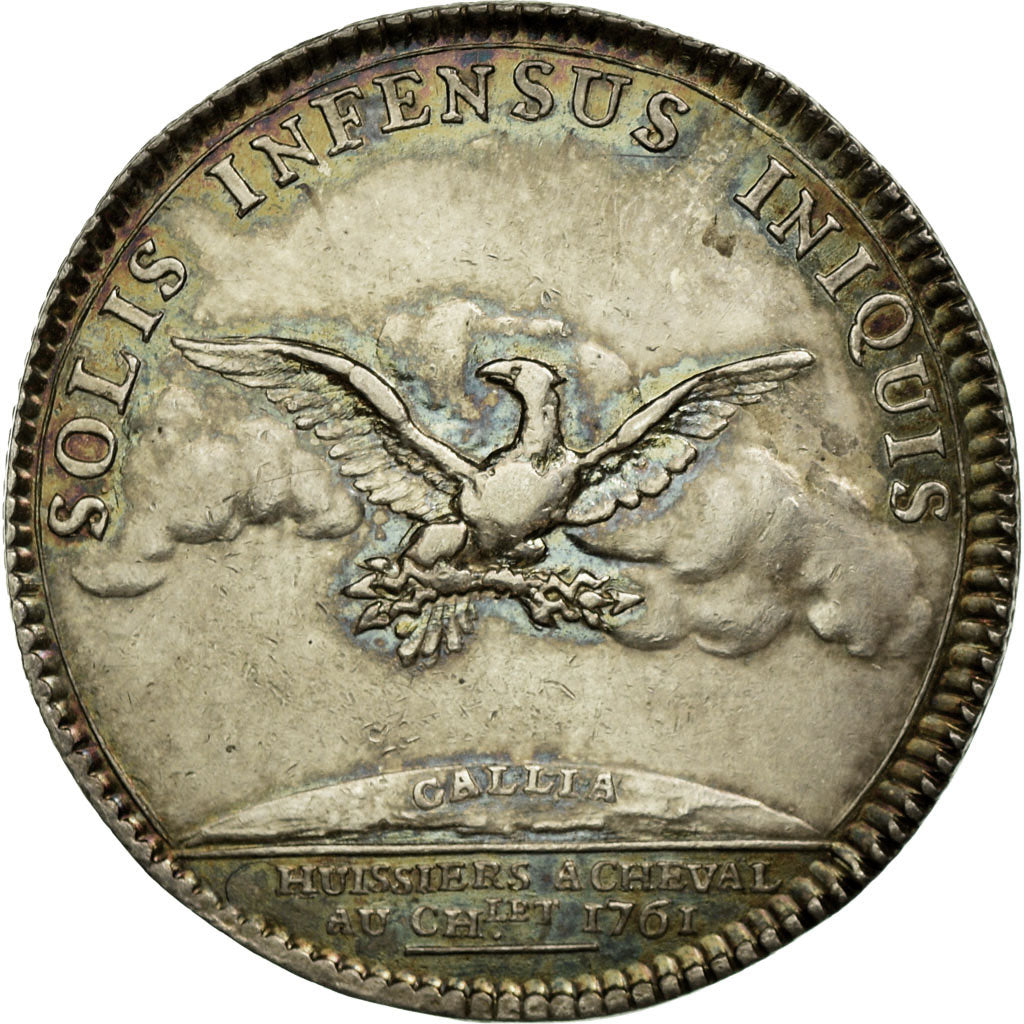 France, Token, Justice, 1761, AU(50-53), Silver, Feuardent:3318