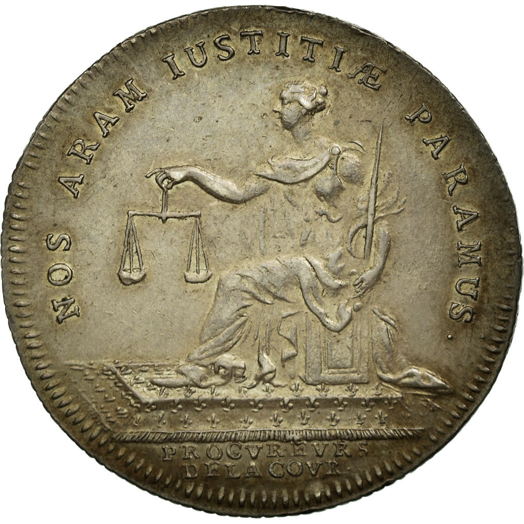 France, Token, Justice, AU(55-58), Silver, Feuardent:3226