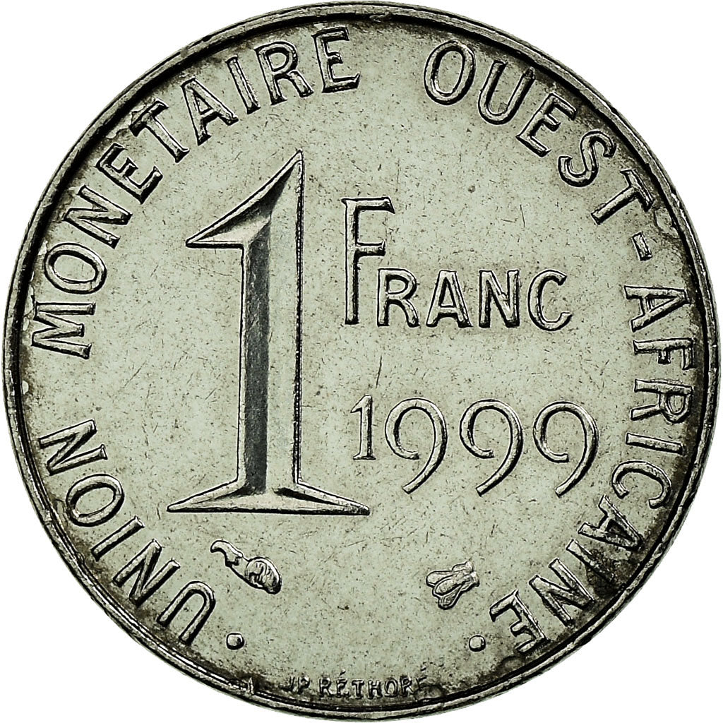 Moneda, Estados del África Occidental, Franc, 1999, EBC, Acero, KM:8
