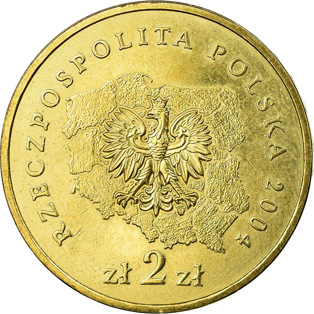 Moneta, Polonia, Pomorskie District, 2 Zlote, 2004, Warsaw, BB, Ottone, KM:492