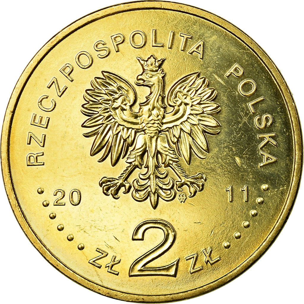 Moneta, Polonia, History of the Polish Cavalry - Uhlan, 2 Zlote, 2011, Warsaw