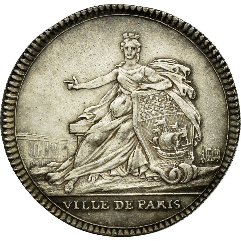 France, Token, Royal, 1758, AU(55-58), Silver, Feuardent:3727