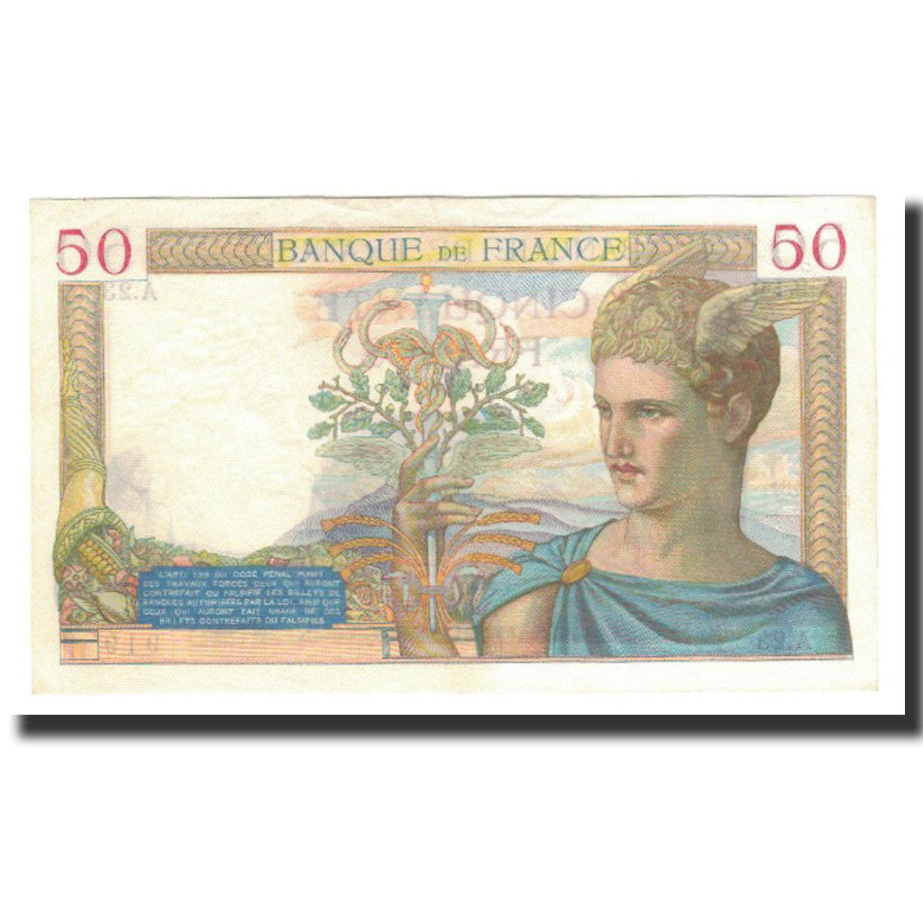 Frankreich, 50 Francs, 1934-11-15, VZ, Fayette:17.1, KM:81